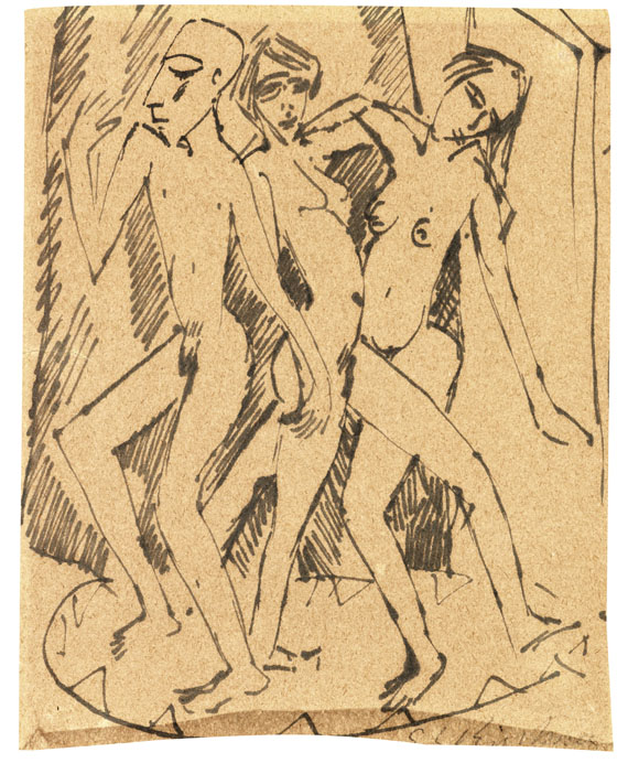 Ernst Ludwig Kirchner - Tanz zwischen den Frauen