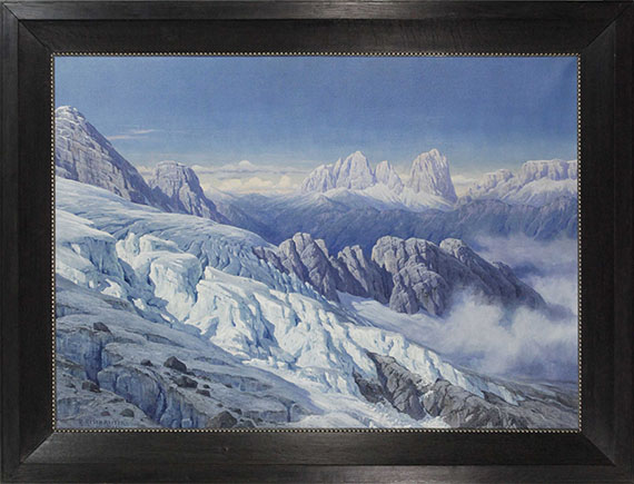 Rudolf Reschreiter - Langkofelgruppe vom Marmolata-Gletscher - Cornice