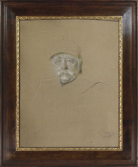 Franz von Lenbach - Porträt Otto Fürst von Bismarck - Cornice