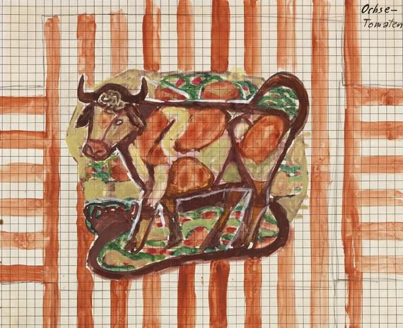 Otto Dix - Lauch und Tomaten / Ochse (Entwurfszeichnungen) - Altre immagini