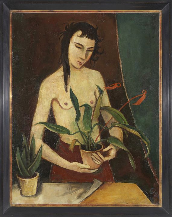 Hofer - Frau mit Pflanzen