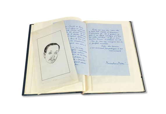 Rainer Maria Rilke - Typoskript, Korrekturfahnen, 6 Briefe und 1 eigh. Gedicht zu "Les Roses", in 1 Band - Altre immagini