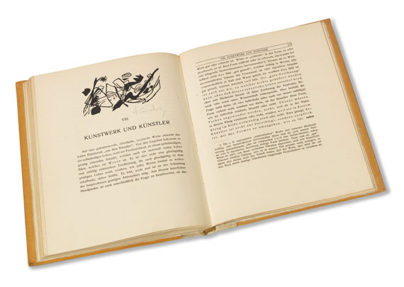 Wassily Kandinsky - Über das Geistige in der Kunst. 3. Aufl. Widmungs-Ex. mit sign. Holzschnitten - Altre immagini