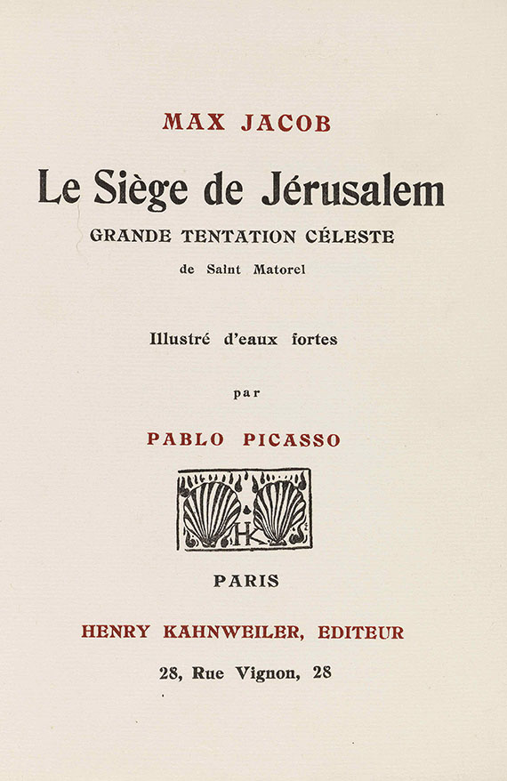 Pablo Picasso - Max Jacob, Le Siège de Jérusalem - Altre immagini
