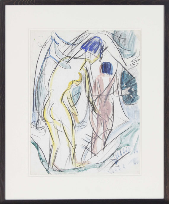 Ernst Ludwig Kirchner - Zwei Akte im Walde - Cornice