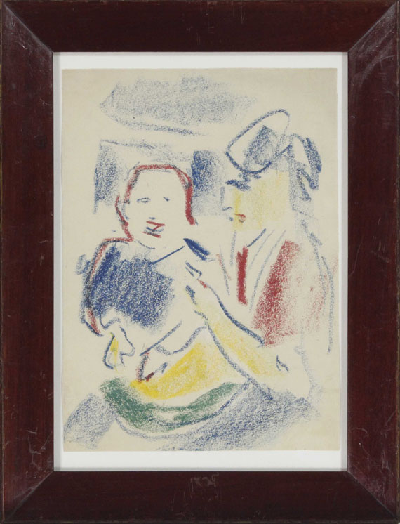 Ernst Ludwig Kirchner - Frau mit Kind - Cornice