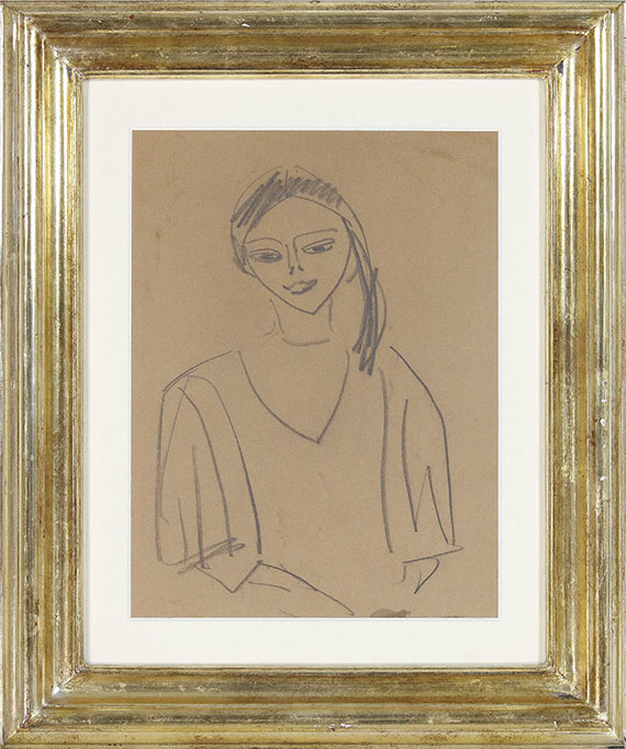 Ernst Ludwig Kirchner - Mädchen, Fränzi - Cornice