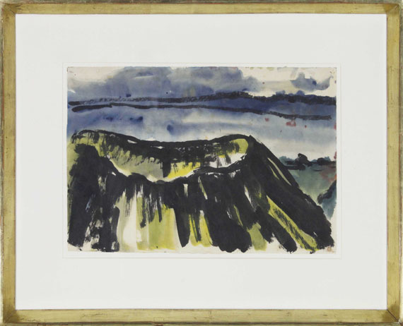 Emil Nolde - Landschaft mit dem Krater eines Vulkans - Cornice