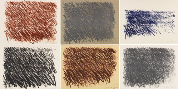 Cy Twombly - Untitled (6 Blätter)
