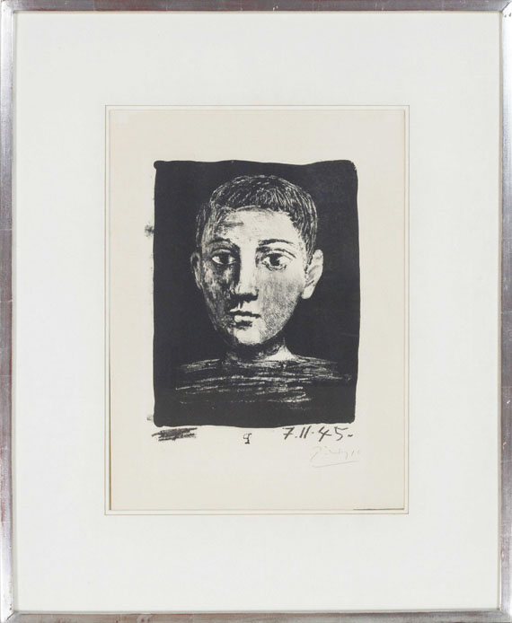 Pablo Picasso - Tête de Jeune Garçon - Cornice