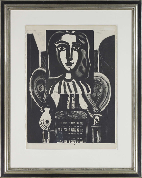 Pablo Picasso - Femme au fauteuil (Variante) - Cornice