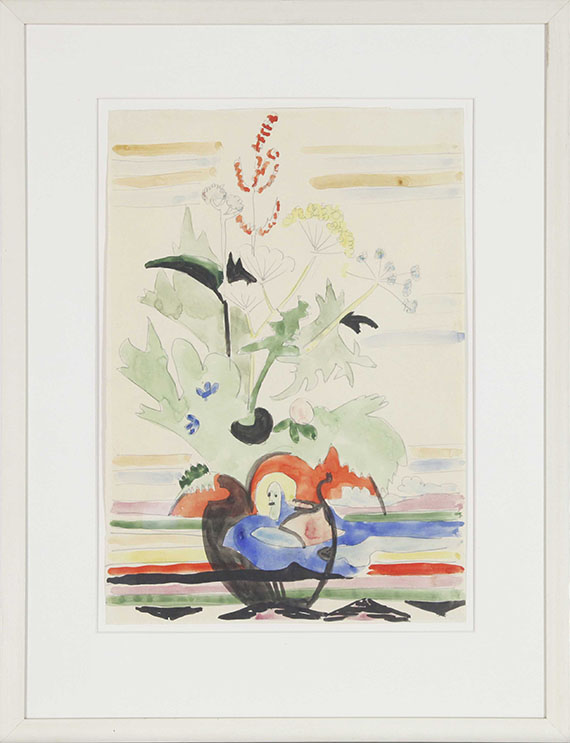 Ernst Ludwig Kirchner - Stillleben mit Wiesenblumen - Cornice