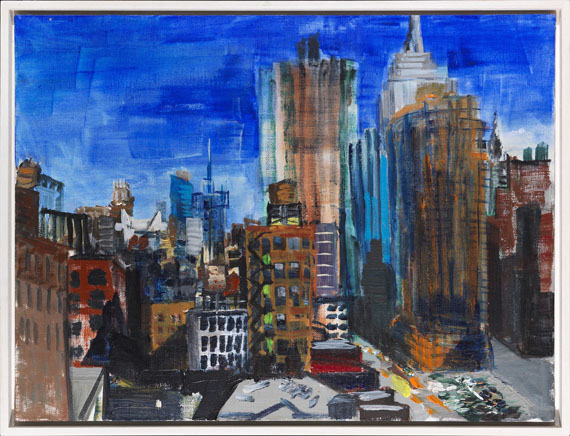 Rainer Fetting - 6 Ave Uptown View - Cornice
