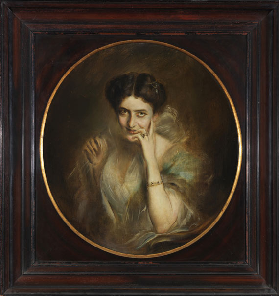 Franz von Lenbach - Porträt der Mary Victoria Lady Curzon von Kedleston, Vizekönigin von Indien - Cornice