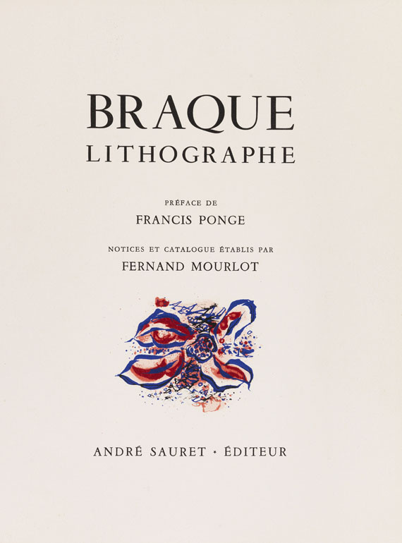 Georges Braque - Frontispiz aus "Braque Lithographe" - Altre immagini