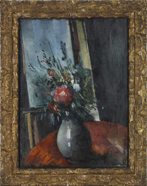 Maurice de Vlaminck - Bouquet devant la fenêtre - Cornice