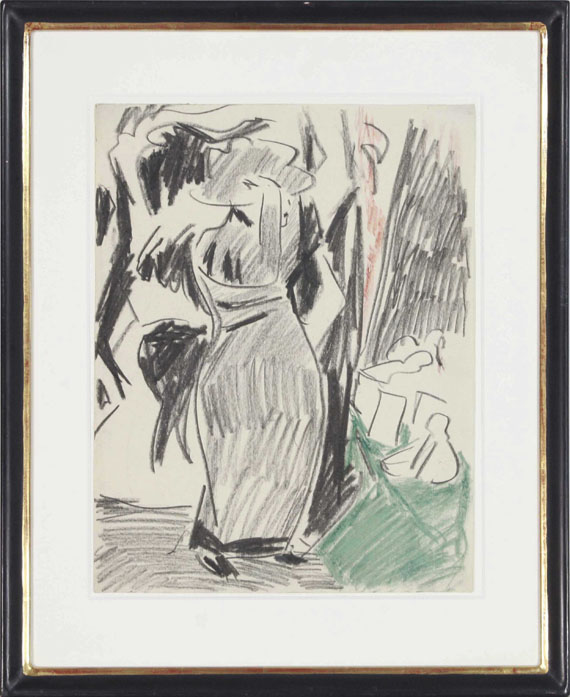 Ernst Ludwig Kirchner - Frau vor dem Spiegel - Cornice