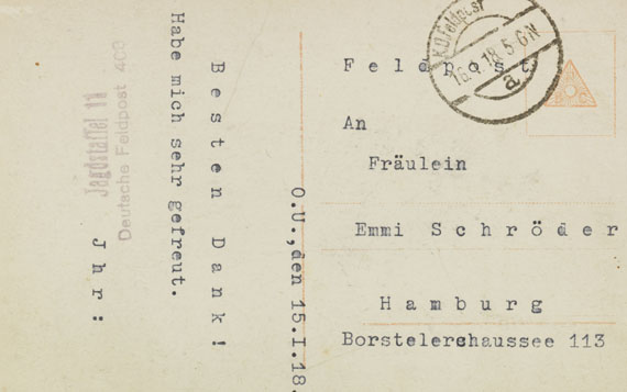 Manfred Freiherr von Richthofen - Porträtpostkarte mit Unterschrift - Altre immagini