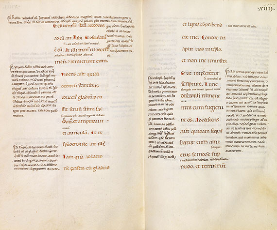  Manuskripte - Markus-Evangelium mit Glossa ordinaria. Pergamenthandschrift, Italien - Altre immagini
