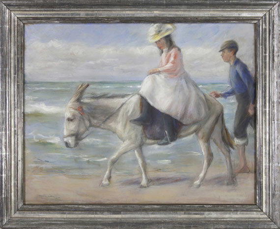 Max Liebermann - Kind, auf einem Esel reitend - Cornice