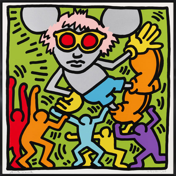 Keith Haring - Andy Mouse (4 Blatt) - Cornice