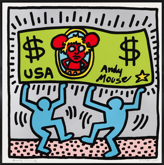 Keith Haring - Andy Mouse (4 Blatt) - Cornice