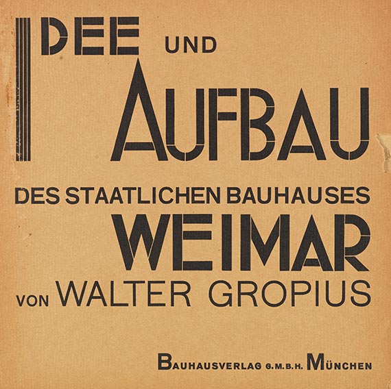 Walter Gropius - Idee und Aufbau des Staatlichen Bauhauses Weimar