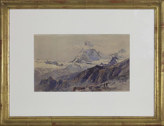 Edward Theodore Compton - Das Matterhorn von der Triftkumme - Cornice