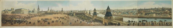 Dmitri Indeiseff - Moscou. Panorama, lith. von Ph. Benoist und Aubrun, in 2 Teilen - Altre immagini