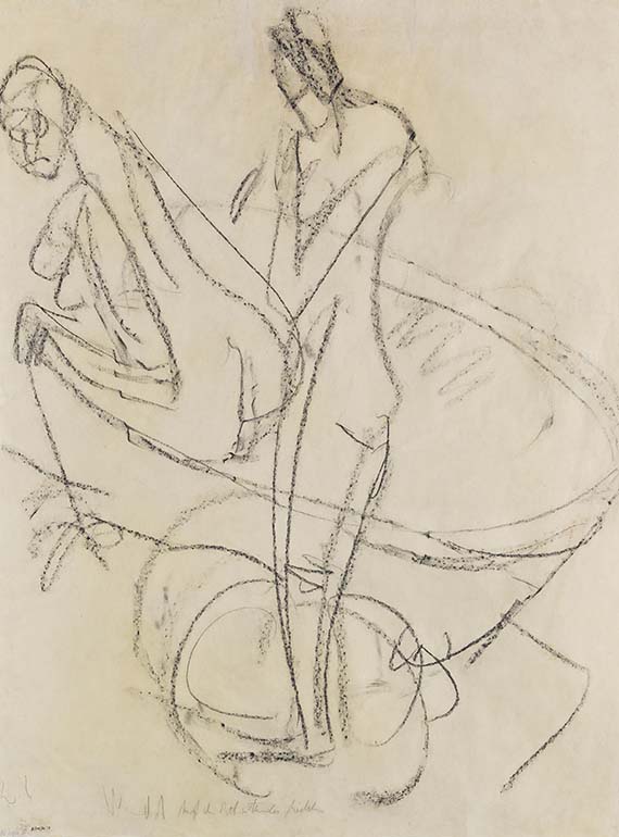 Ernst Ludwig Kirchner - Auf dem Bett sitzendes Mädchen - Altre immagini