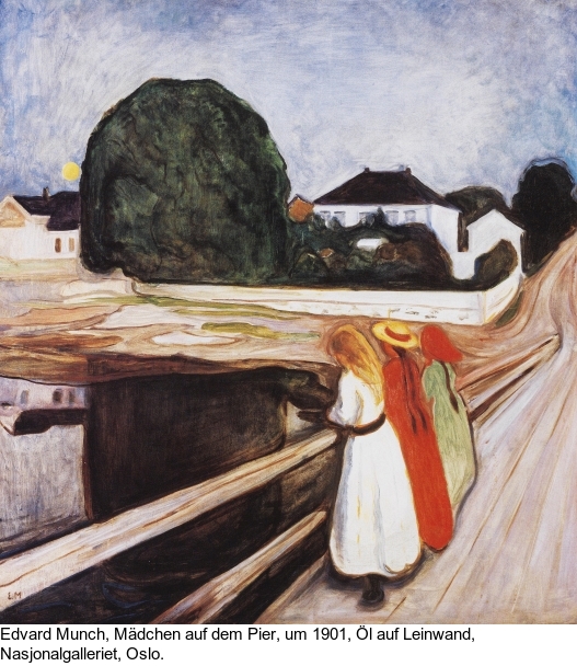 Edvard Munch - Mädchen auf der Brücke