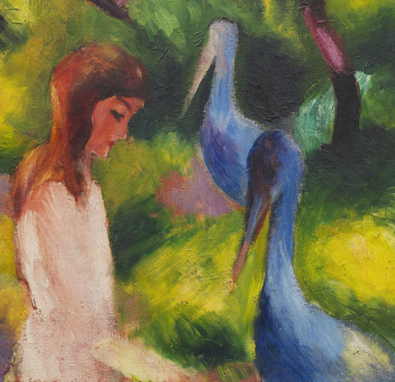 August Macke - Mädchen mit blauen Vögeln (Kind mit blauen Vögeln) - Altre immagini