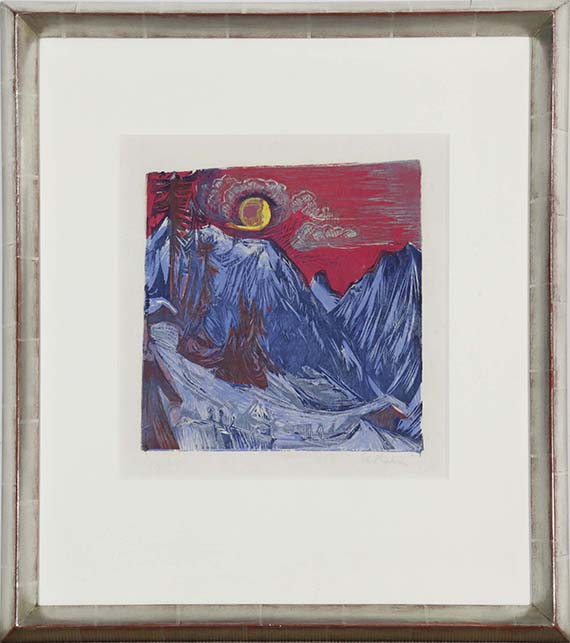 Kirchner - Wintermondnacht – Längmatte bei Monduntergang