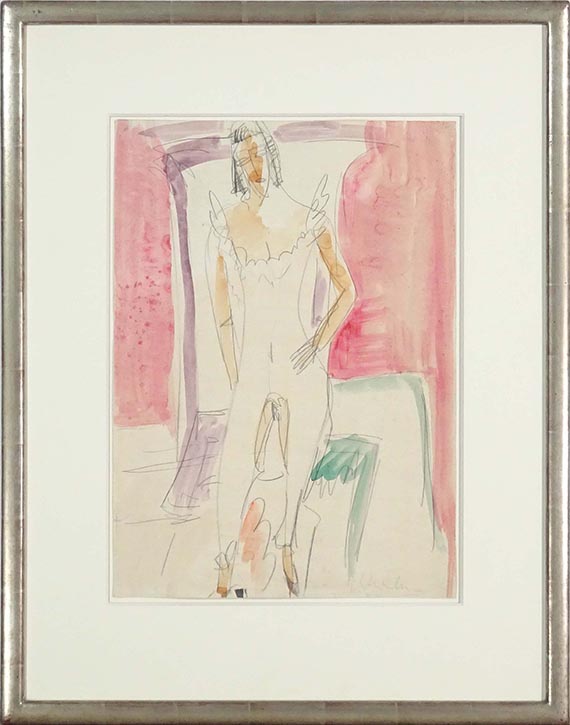 Ernst Ludwig Kirchner - In Hemdhose (Frau in Hose, Berlin) - Cornice