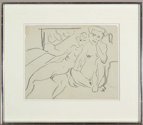 Ernst Ludwig Kirchner - Akte im Atelier - Cornice
