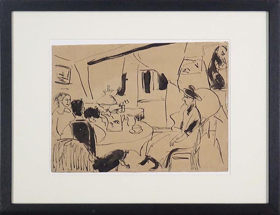 Ernst Ludwig Kirchner - Am Kaffeetisch bei Otto Mueller - Cornice