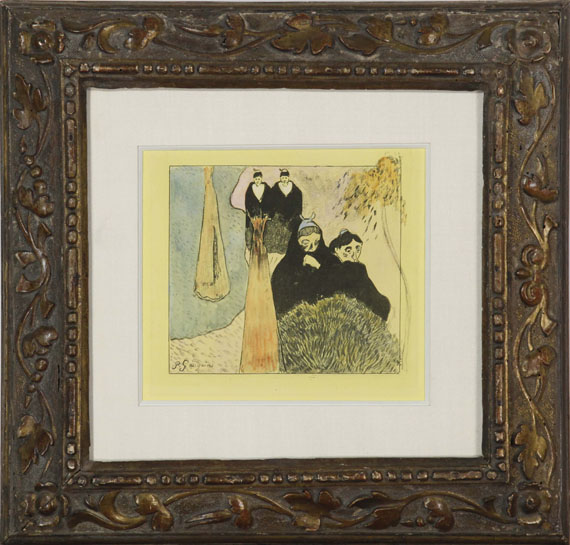 Paul Gauguin - Les vieilles filles à Arles - Cornice