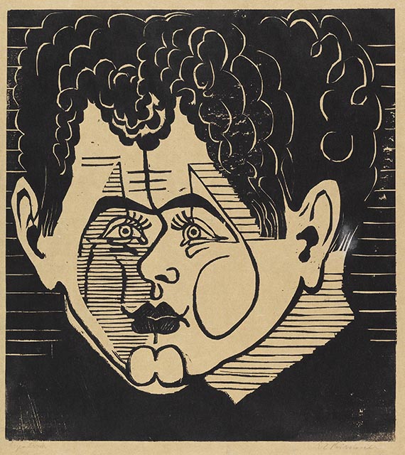 Ernst Ludwig Kirchner - Kopf René Crevel