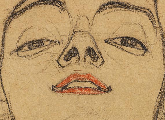 Egon Schiele - Kopf einer jungen Frau, von unten gesehen - Altre immagini
