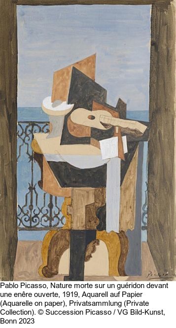 Pablo Picasso - Guéridon, guitare et compotier - Altre immagini