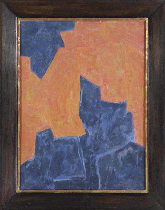Poliakoff - Composition bleue et orange