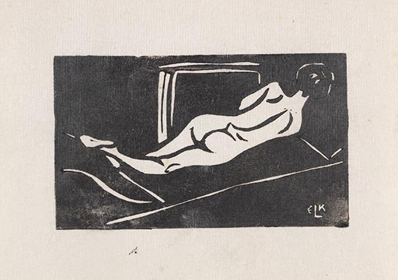 Ernst Ludwig Kirchner - Liegender Rückenakt