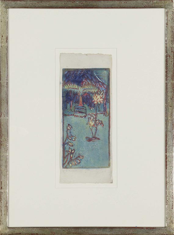 Ernst Ludwig Kirchner - Gartenbild - Cornice