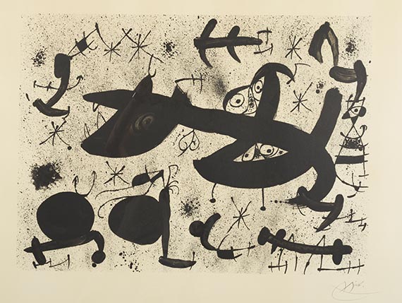 Joan Miró - Homenatge. - 2 Lithographien