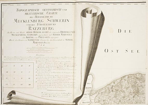 Friedrich Wilhelm Karl von Schmettau - Topographisch oeconomisch und militaerische Charte