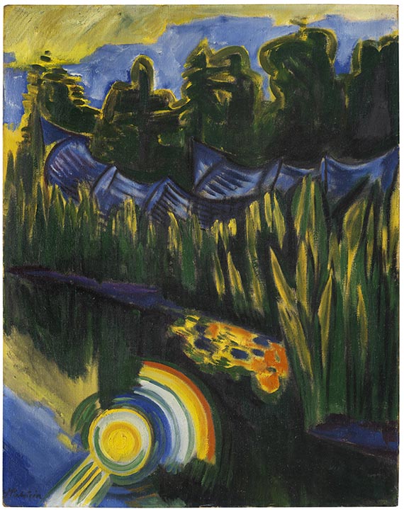 Hermann Max Pechstein - Sonne im Schilf