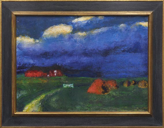 Emil Nolde - Landschaft mit Seebüllhof - Cornice