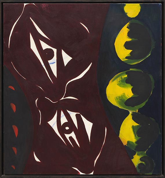 Ernst Wilhelm Nay - Dunkelrote Nacht - Cornice