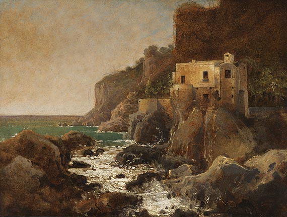 August Wilhelm Ferdinand Schirmer - Küste bei Amalfi