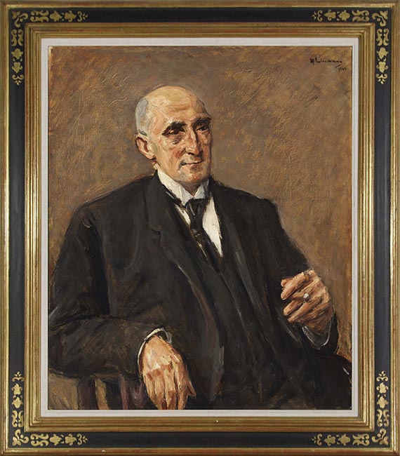 Max Liebermann - Bildnis des Textilfabrikanten Carl Lewin - Cornice